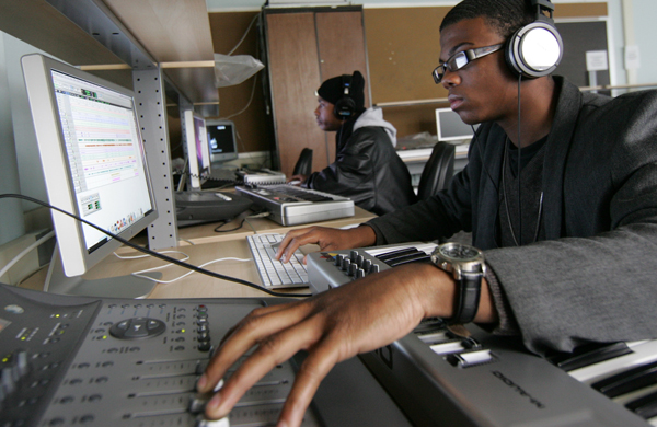 Tristan Wright-Crishon works in a music technology lab at Queensborough Community College.