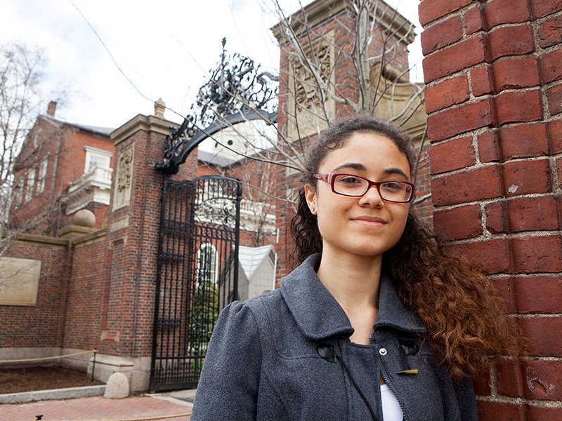 Camille N’Diaye Muller at Harvard University. (Photo: Melanie Stetson Freeman/The Christian Science Monitor) No reproduction.