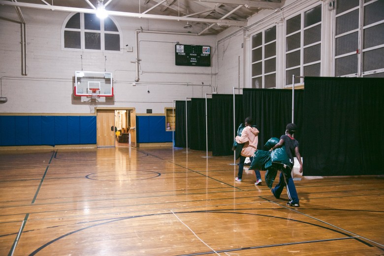 Every night, a K-8 public school in San Francisco converts its gym into a shelter for students experiencing homelessness. 