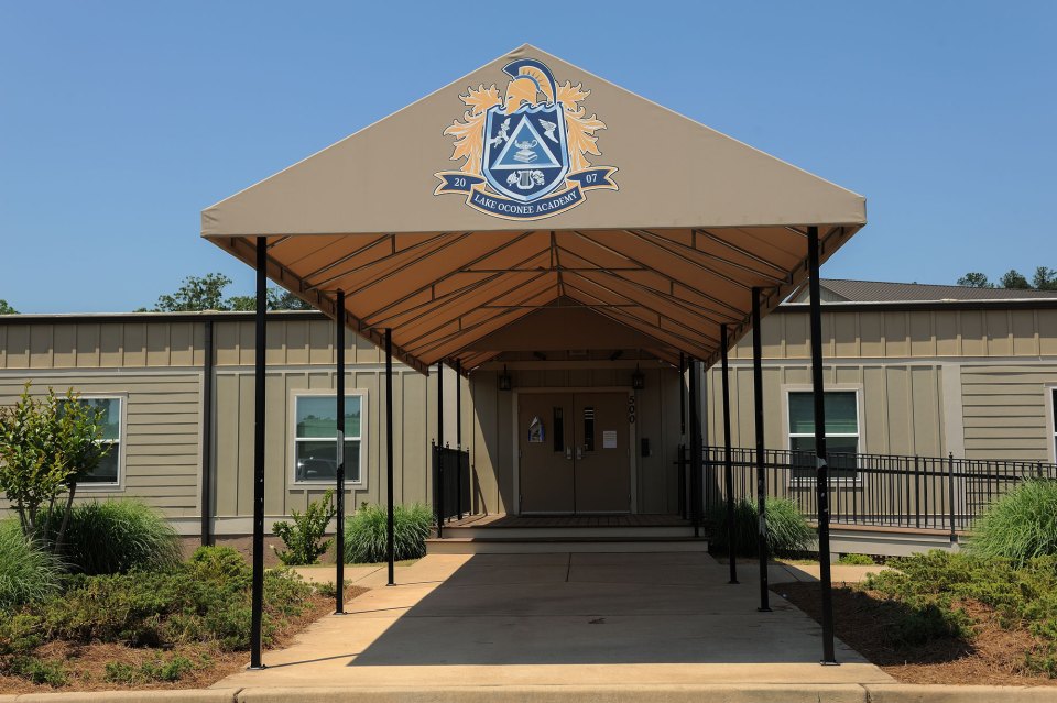 Lake Oconee Academy is expanding. A new high school facility is under construction.