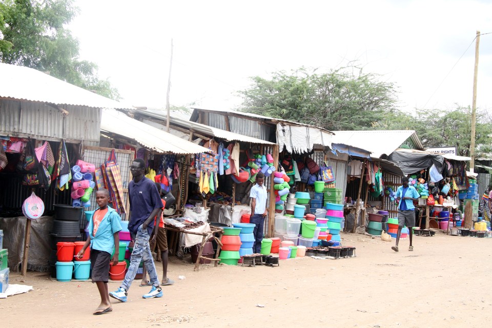 Kakuma has several marketplaces, where refugees have opened up businesses selling goods or food. Refugees are legally barred from most work in Kenya, but being a store owner is one way they can make some money.